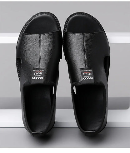Sandalias de Cuero Antideslizantes para Hombre