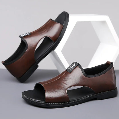 Sandalias de Cuero Antideslizantes para Hombre