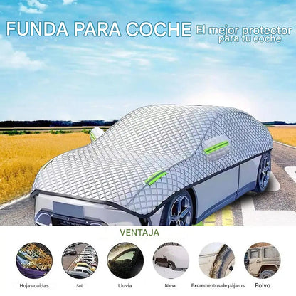 Cubierta Universal para Coches Sedán y SUVs - Protección 4 Estaciones, Anti-UV, Resistente a la Nieve
