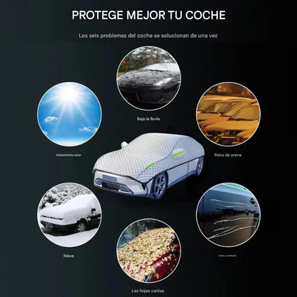 Cubierta Universal para Coches Sedán y SUVs - Protección 4 Estaciones, Anti-UV, Resistente a la Nieve