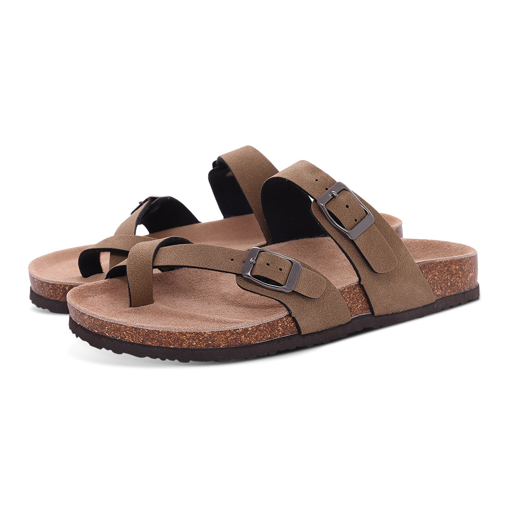 sandalias planas corcho mujer verano ligeras elegantes