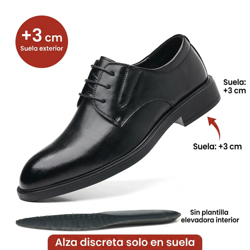 Zapatos con Alza Invisible Hombre | 3, 6 y 8 cm