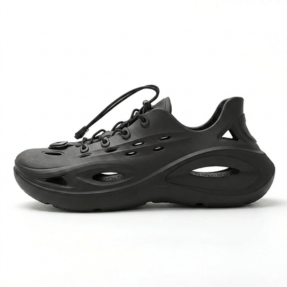 Zapatilla de agua de hombre en negro, vista lateral
