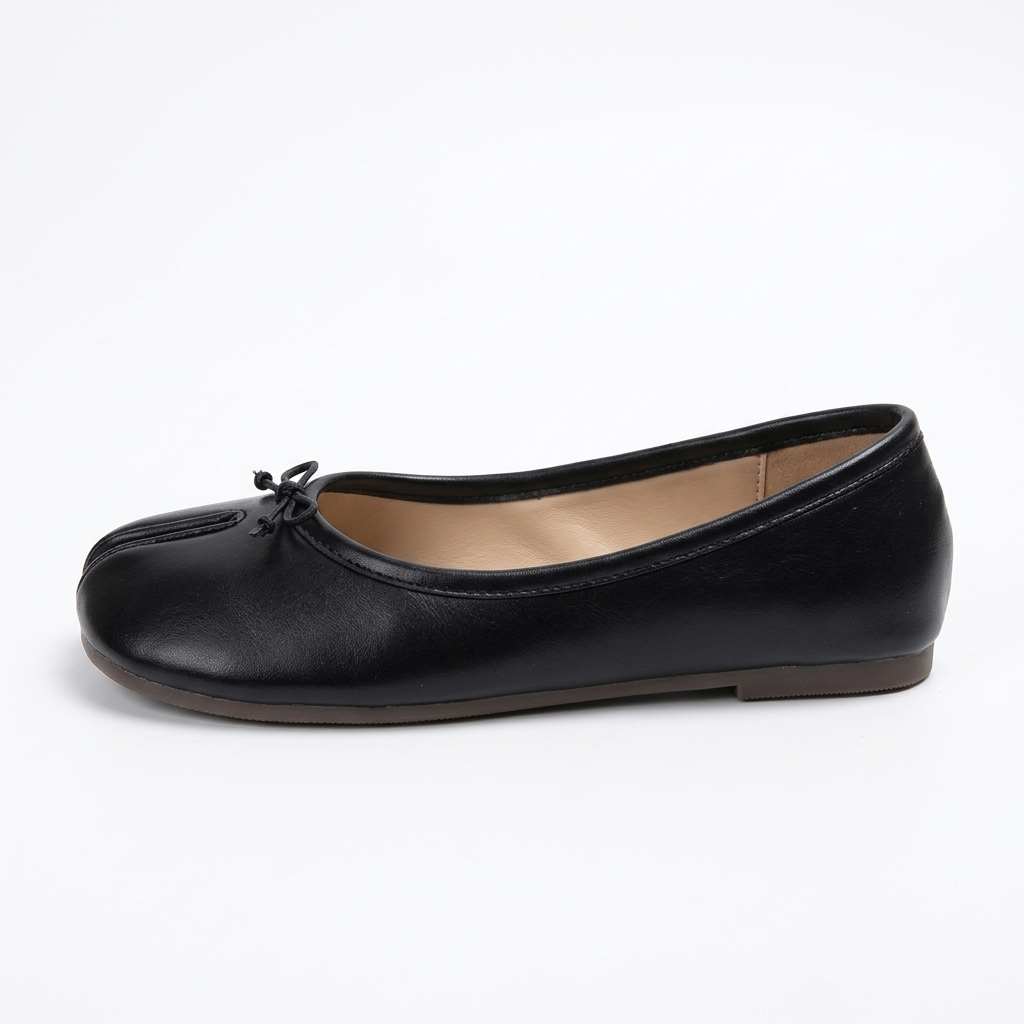 Bailarinas Pezuña negras - vista lateral