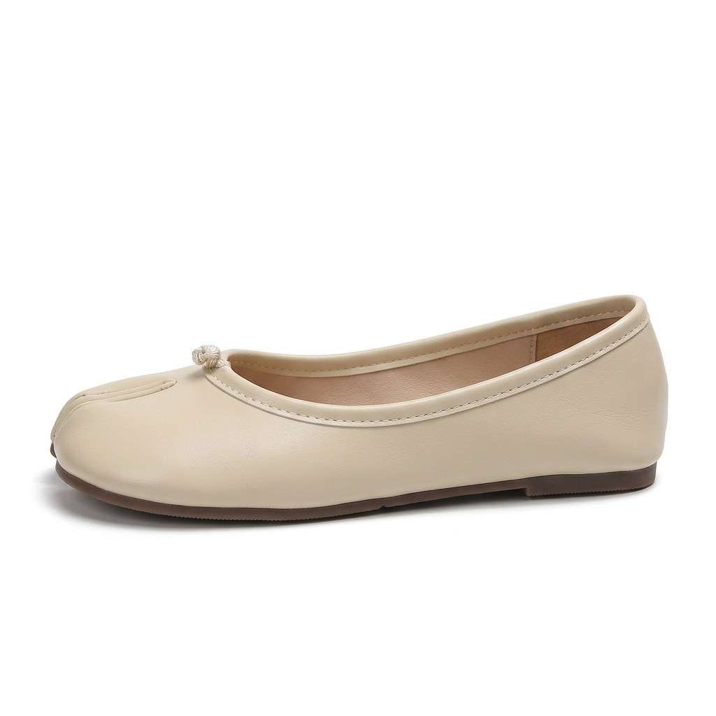 Bailarinas Pezuña beige - vista lateral