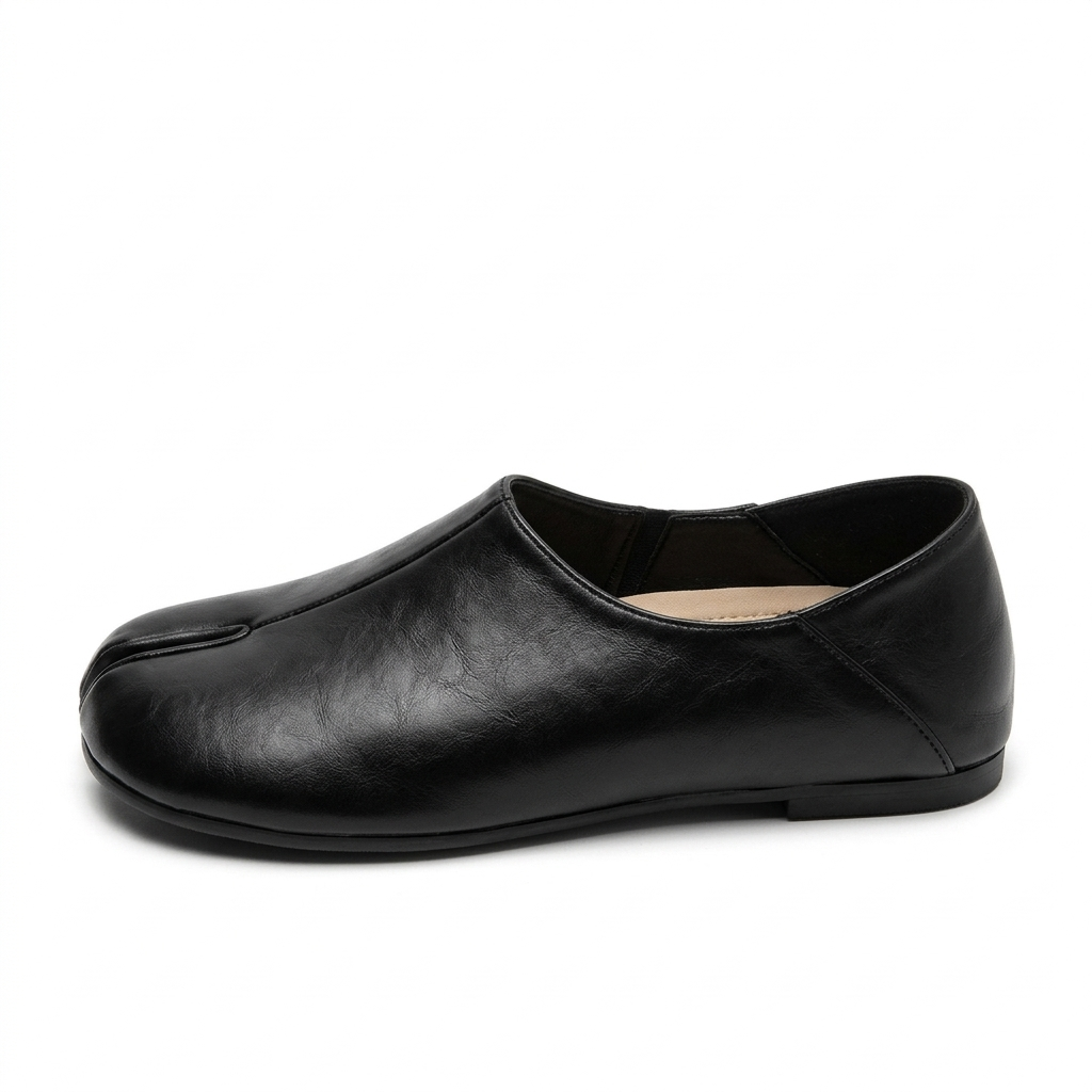 Mocasines Pezuña negros - vista lateral