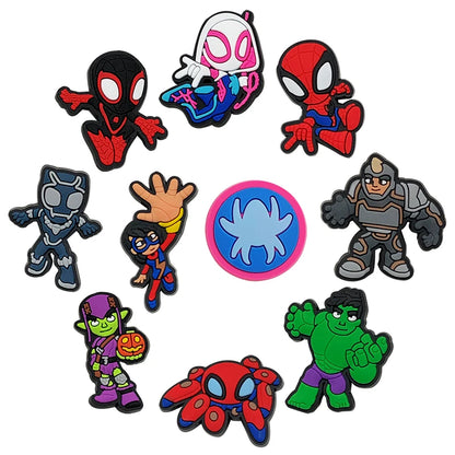 pins crocs spiderman
