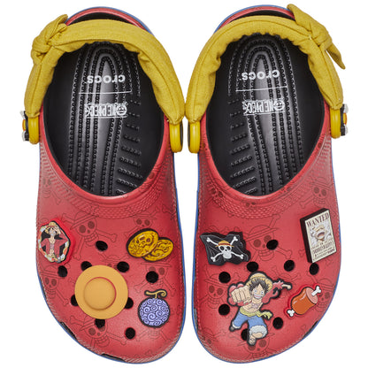 Crocs de Luffy vistas desde arriba