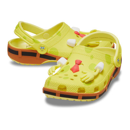 Par de crocs de Bob Esponja amarillas