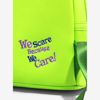 Mochila Mike Wazowski detalle bordado trasero