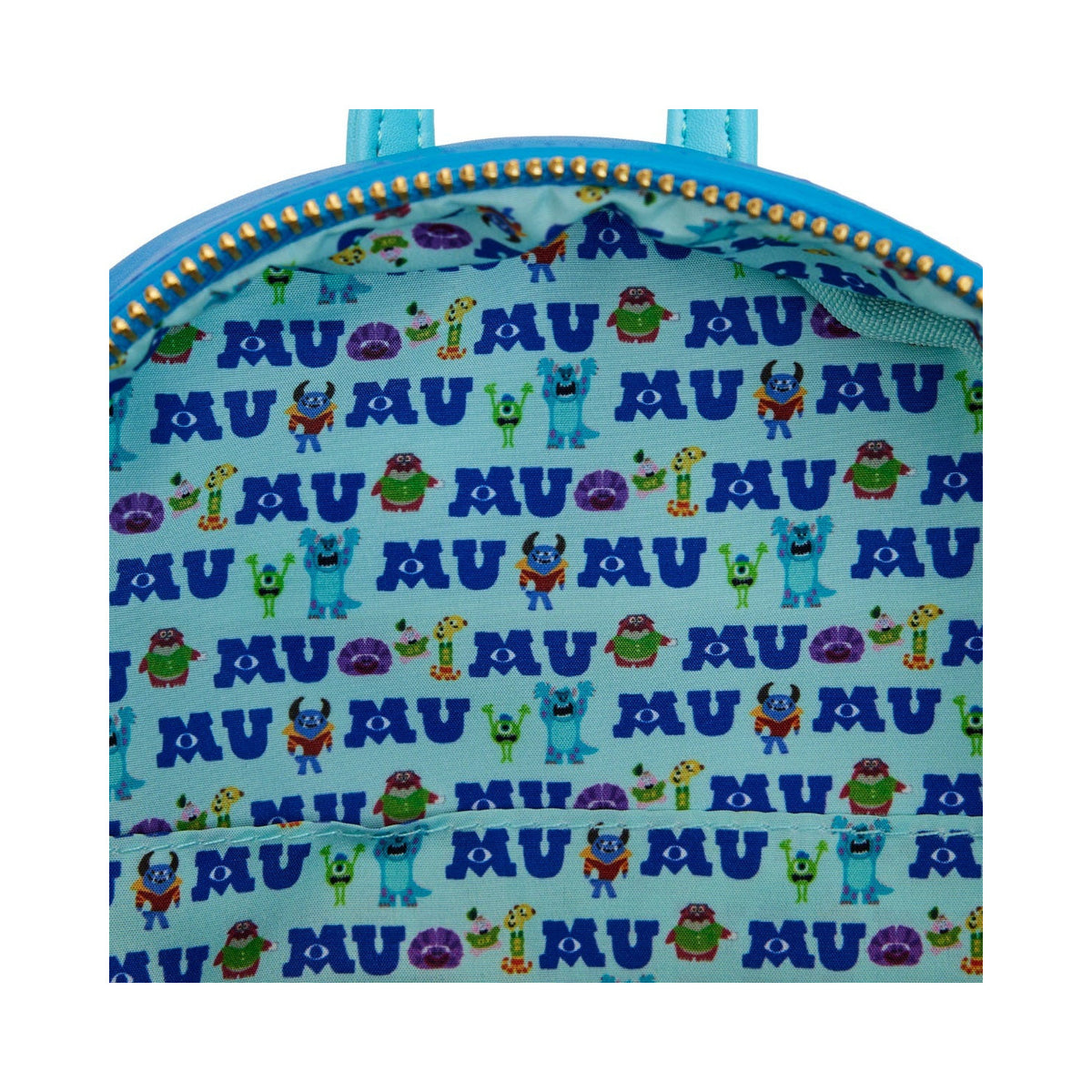 Mochila Monstruos S.A. Scare Games forro interior