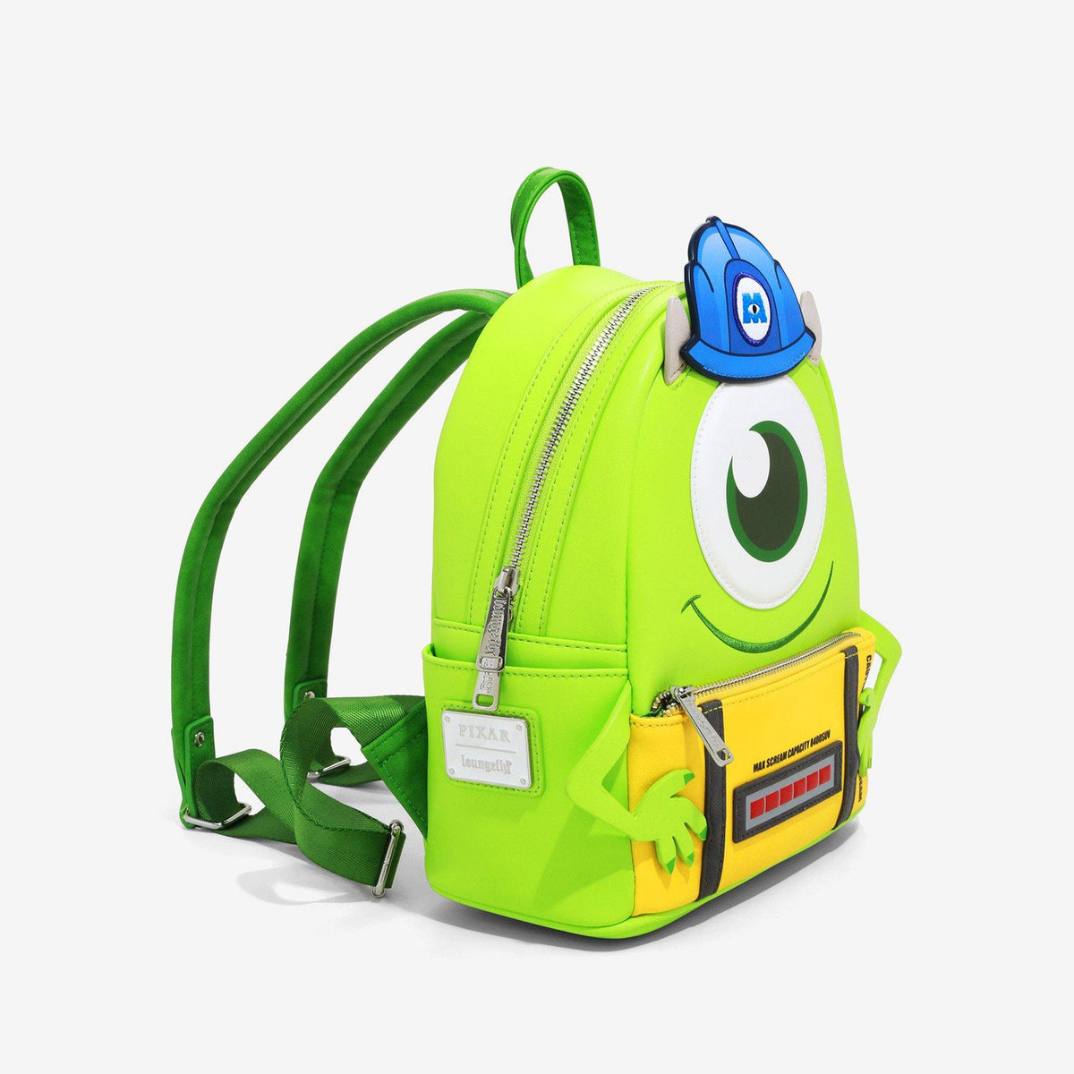 Mochila Mike Wazowski vista lateral