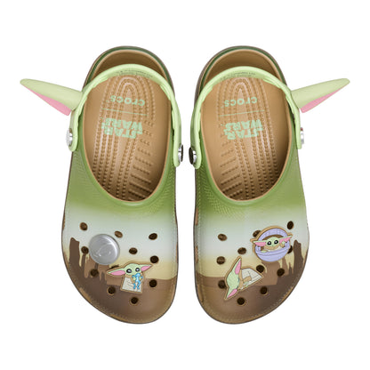 Crocs de Grogu vistas desde arriba