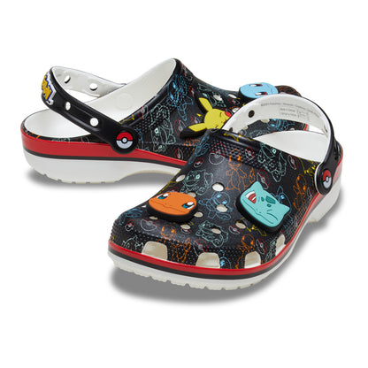 Par de crocs de Pokémon con suela de Poké Ball