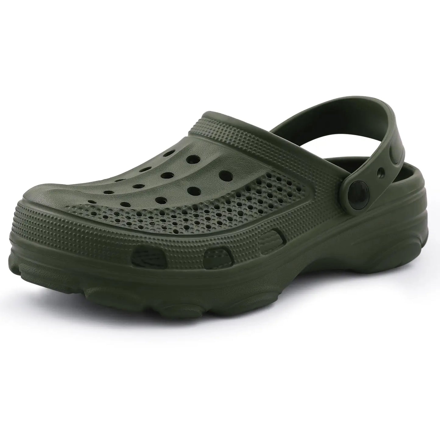 zuecos transpirables unisex playa piscina verano negro