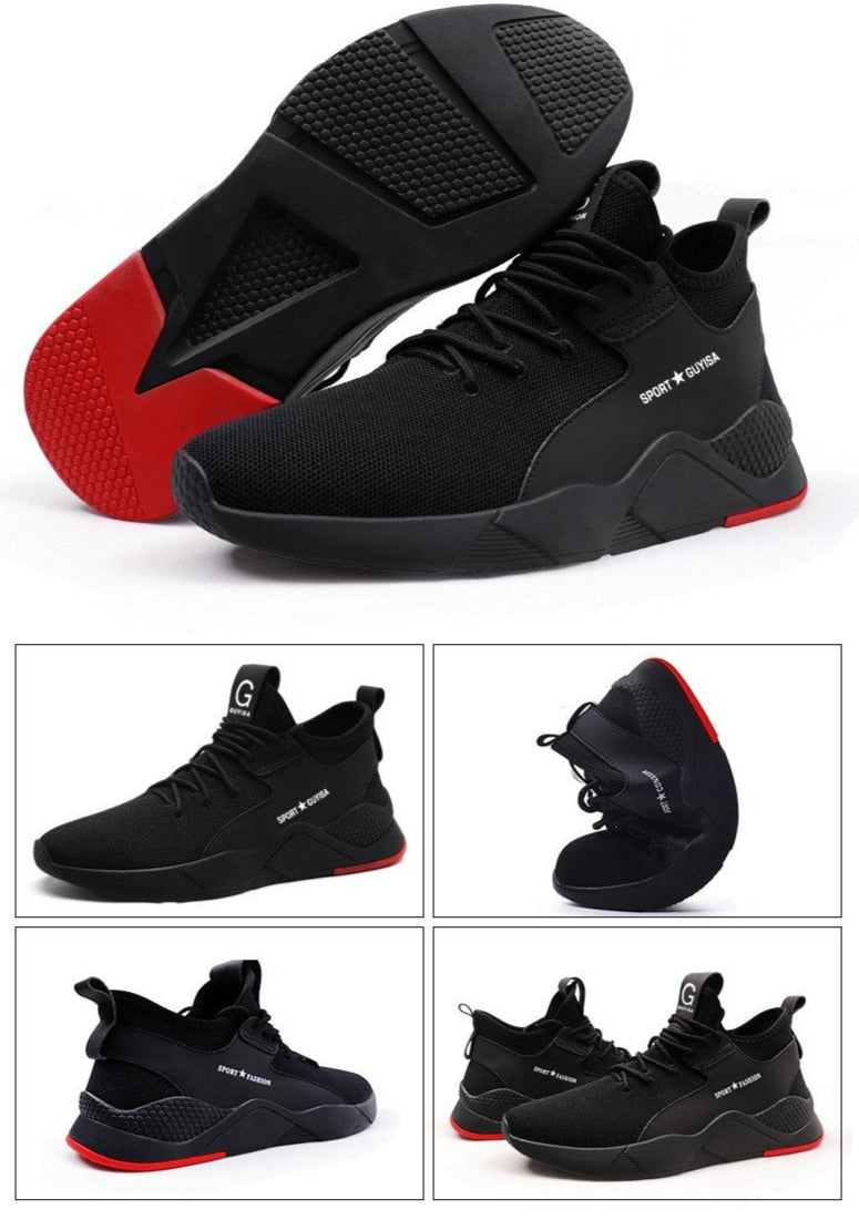 zapatos seguridad deportivos hombre gris transpirable