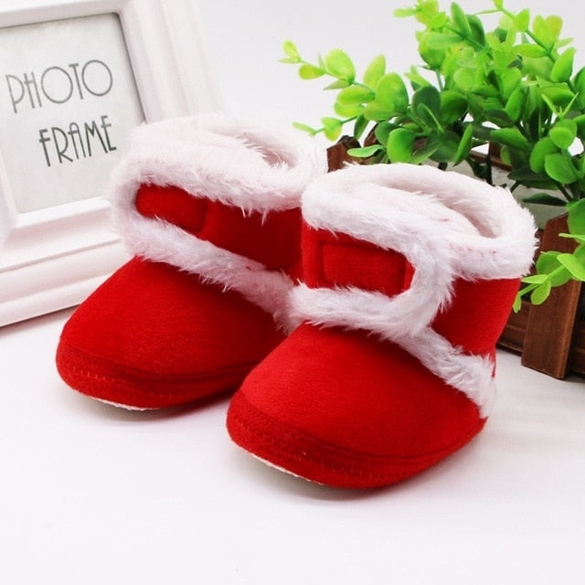 botas bebe invierno rojas