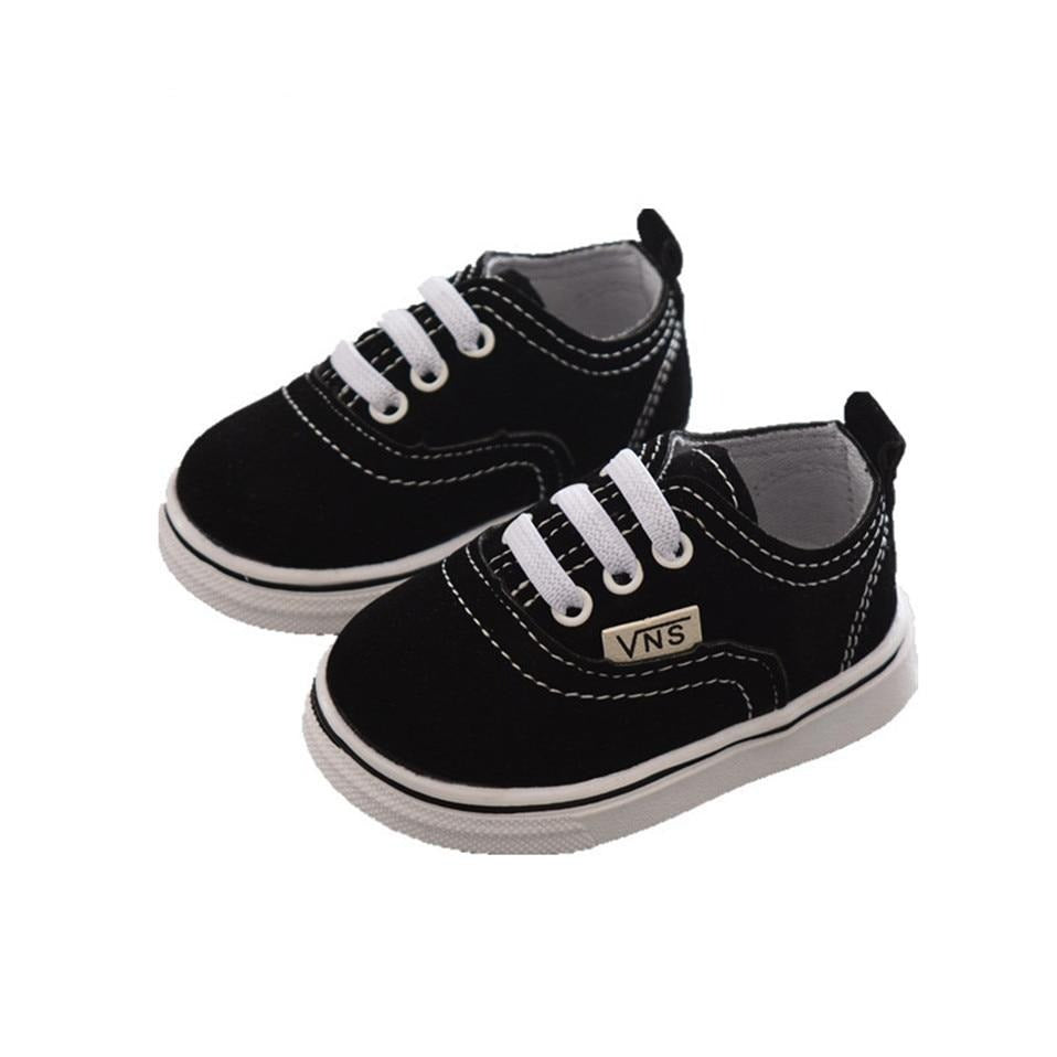zapatillas bebe estilo vans suela goma antideslizante