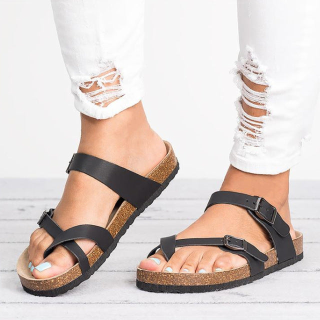 Sandalias de Cuero Mujer