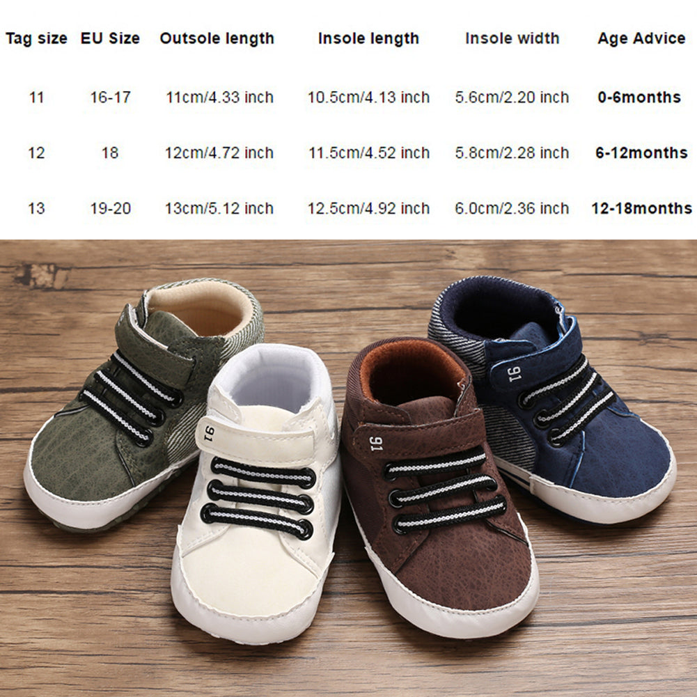 guía de zapatillas para bebés
