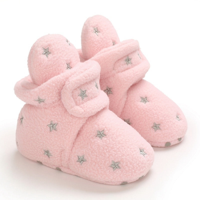 botitas bebe algodón rosa azul primeros pasos suave