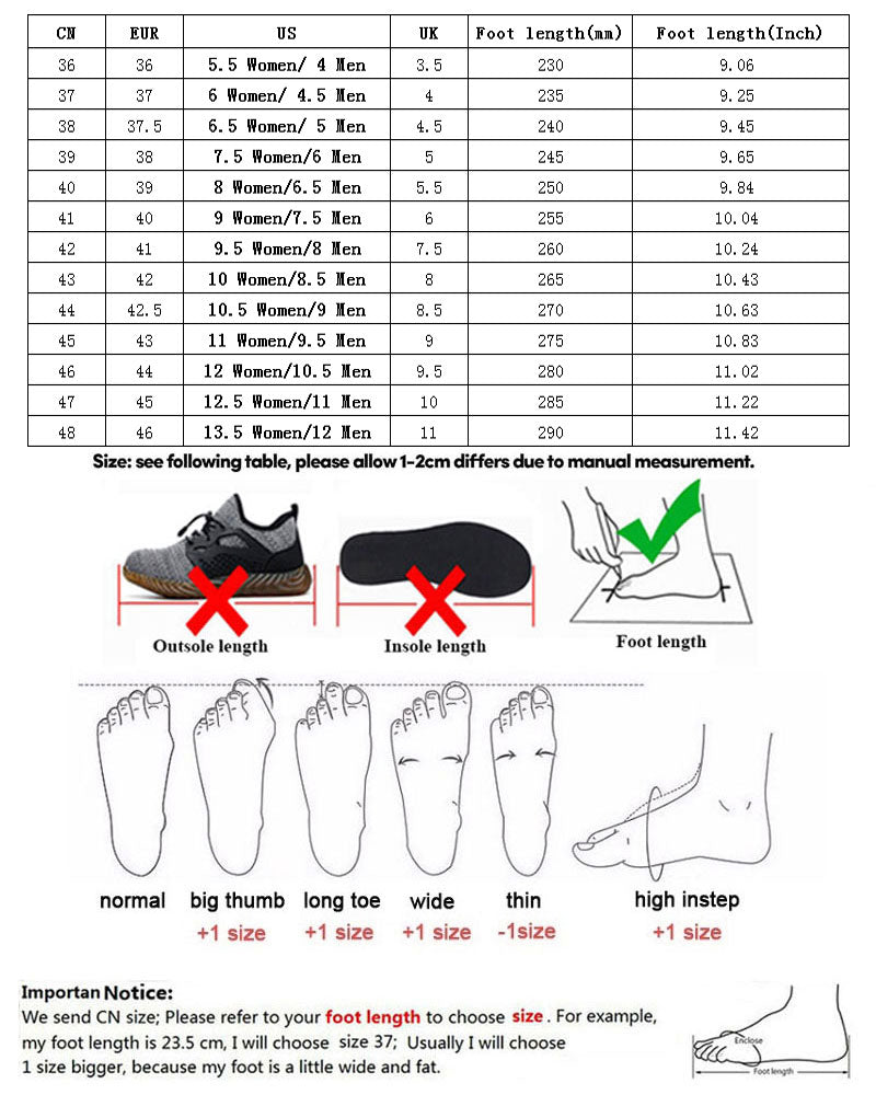 Sports Safety Shoes