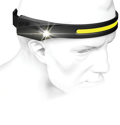 linterna de cabeza recargable