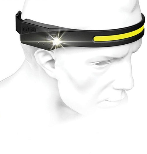 linterna de cabeza recargable