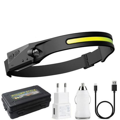 linterna frontal led